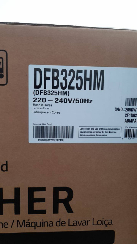ظرفشویی الجی 325 مدل DFB325HM